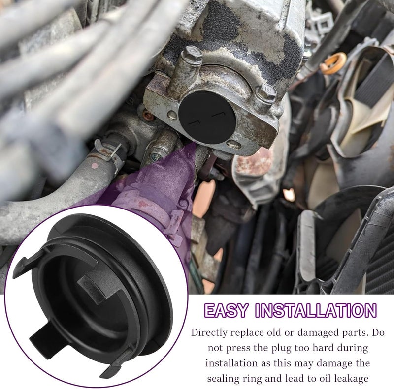 vvag 2PCS Cylinder Head Rear Cam Plug, Cam Plug Cap Compatible with Honda Civic Fit HR-V Insight CR-V CR-Z Acur Integra, Replace 12513-P72-003 - Image 4